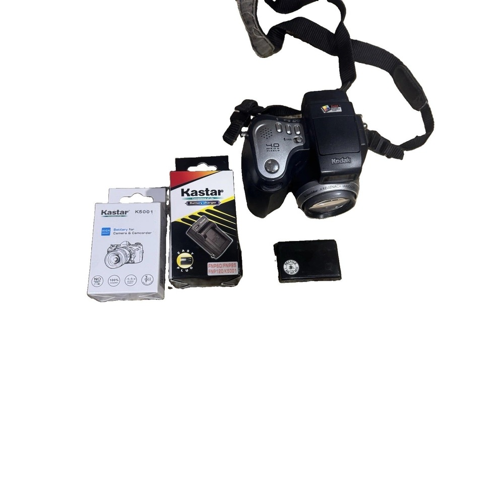 Kodak EasyShare DX6490 4MP 10x Zoom Tested Working 2 Batteries Charger